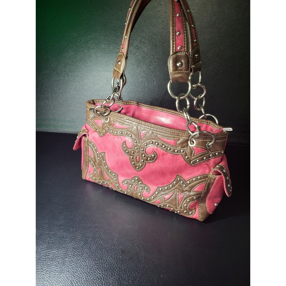 Montana West Pink Western Womens Luxary Collection Concealed Carry Handbag Mint*